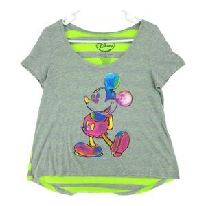 Disney Medium Mickey Mouse Neon Stripe Tunic